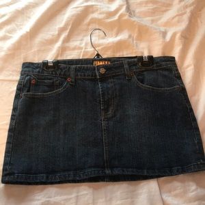 Denim mini skirt